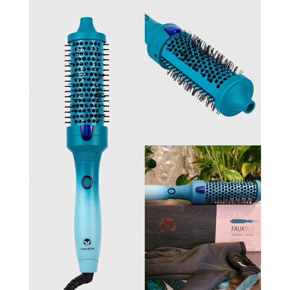 FAUXblo Thermal Blowout Brush 1.5" Hot Round Brush Volume Big Hair Large Curl